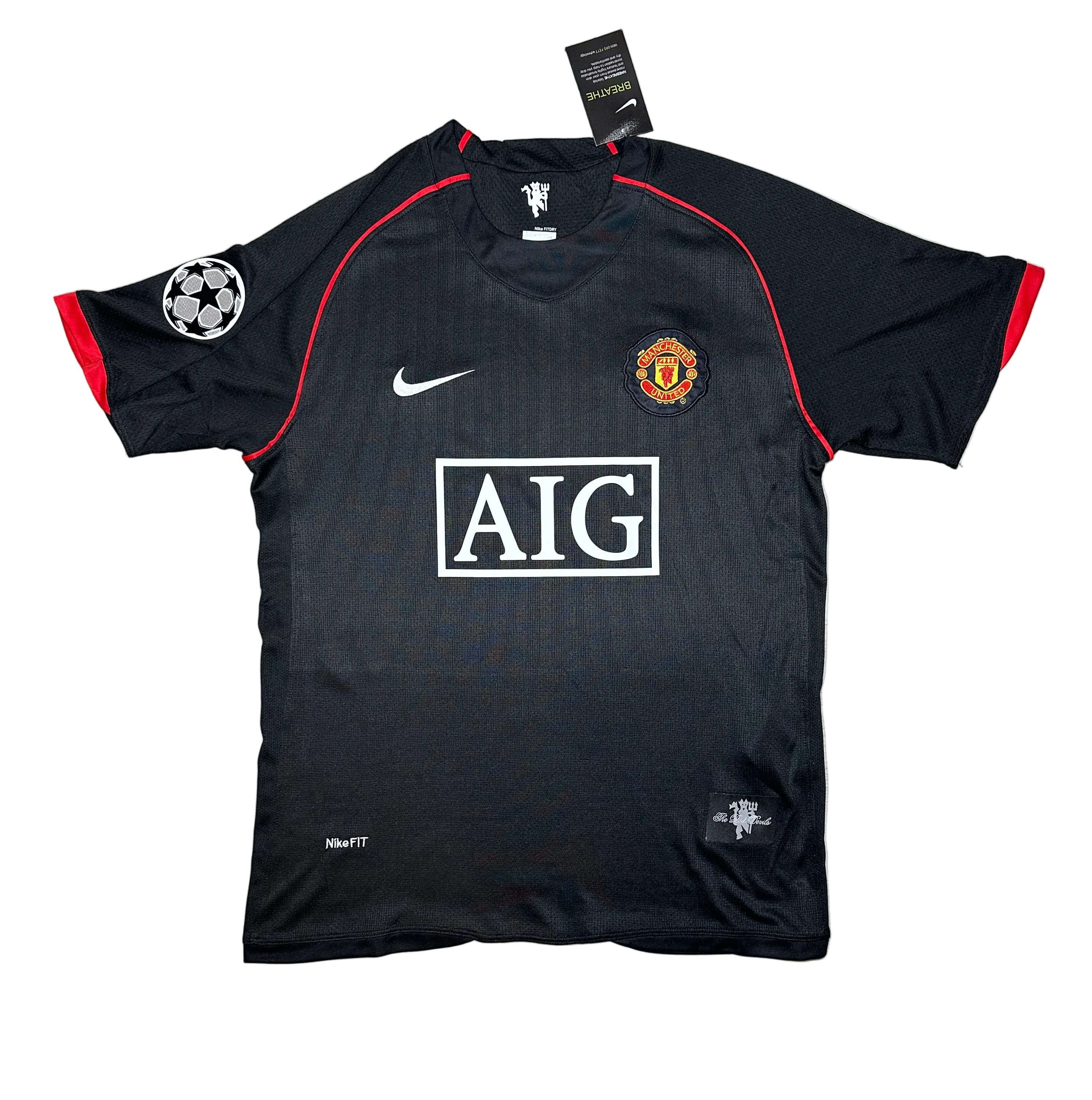 Manchester United 2007-08 Away Black Ronaldo 7