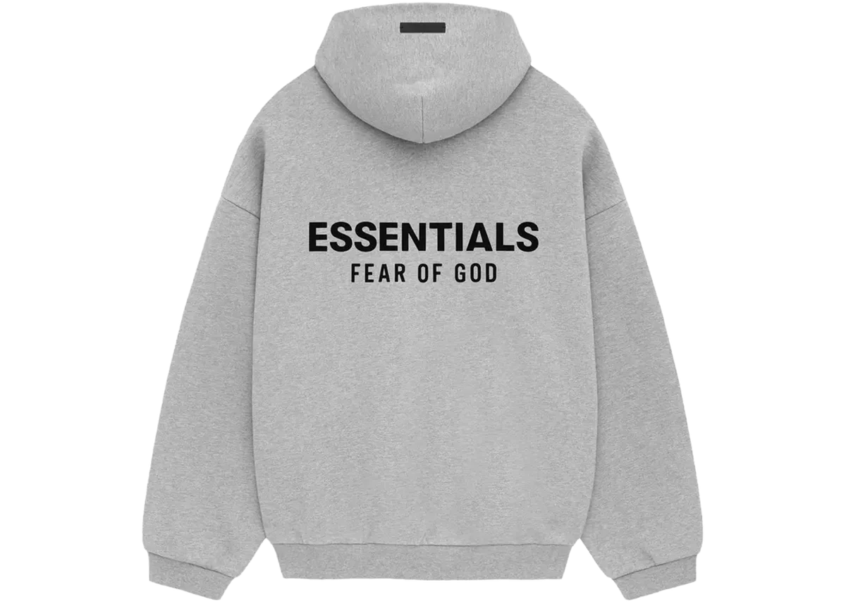 Light Heather Gray Essentials Hoodie